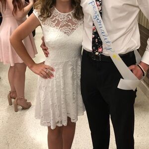 White lace dress